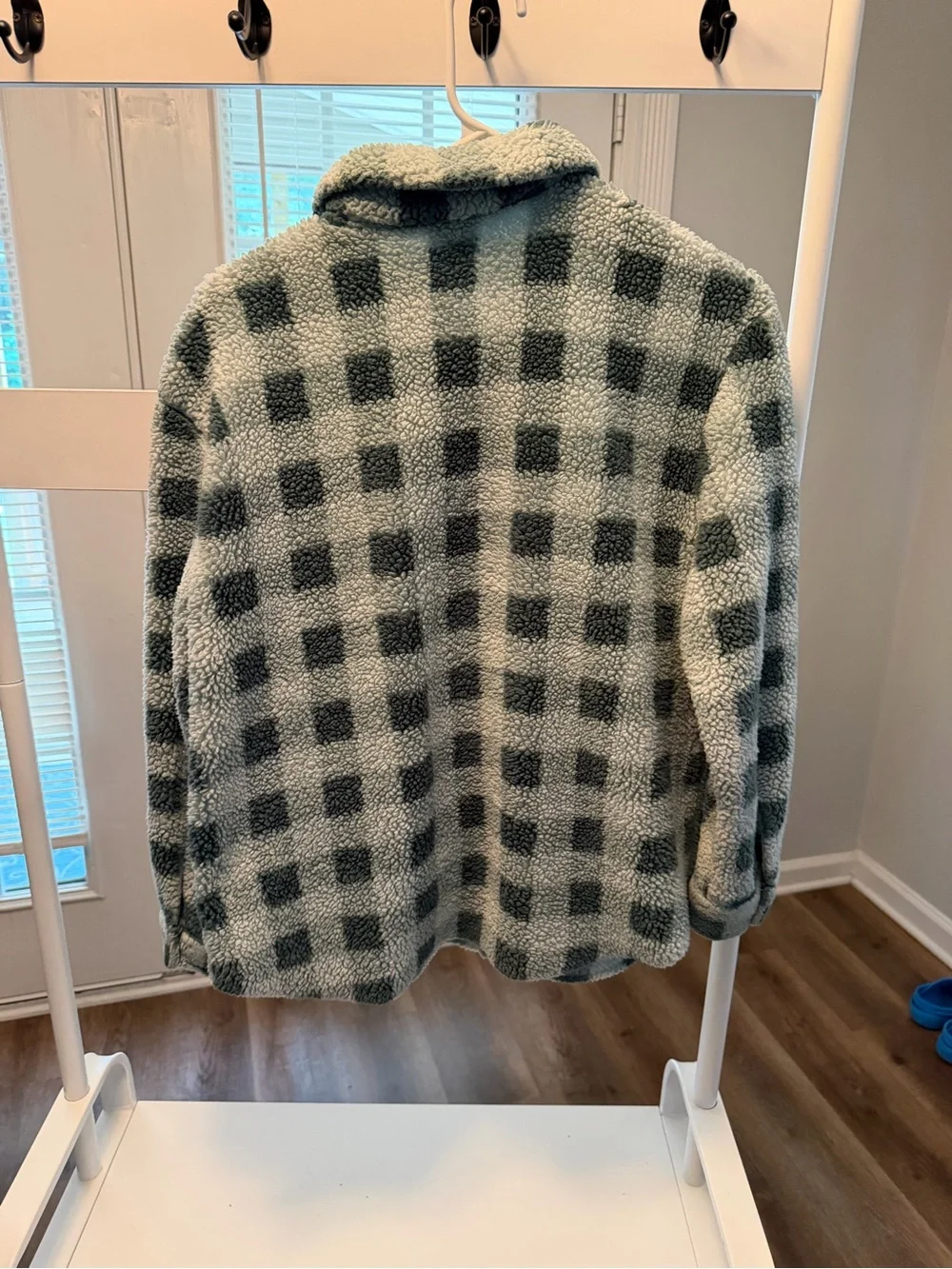 Plaid Sherpa Shacket Jacket